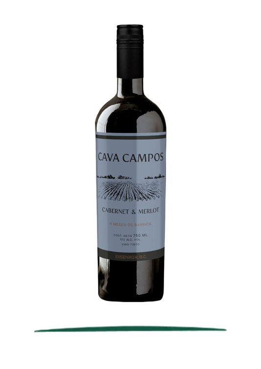 CAVA CAMPOS CABERNET & MERLOT 4 MESES 750 ML