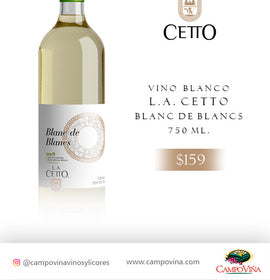 L.A. CETTO BLANC DE BLANCS 750 ML
