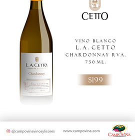 L.A. CETTO CHARDONNAY RVA. BLANCO 750 ML